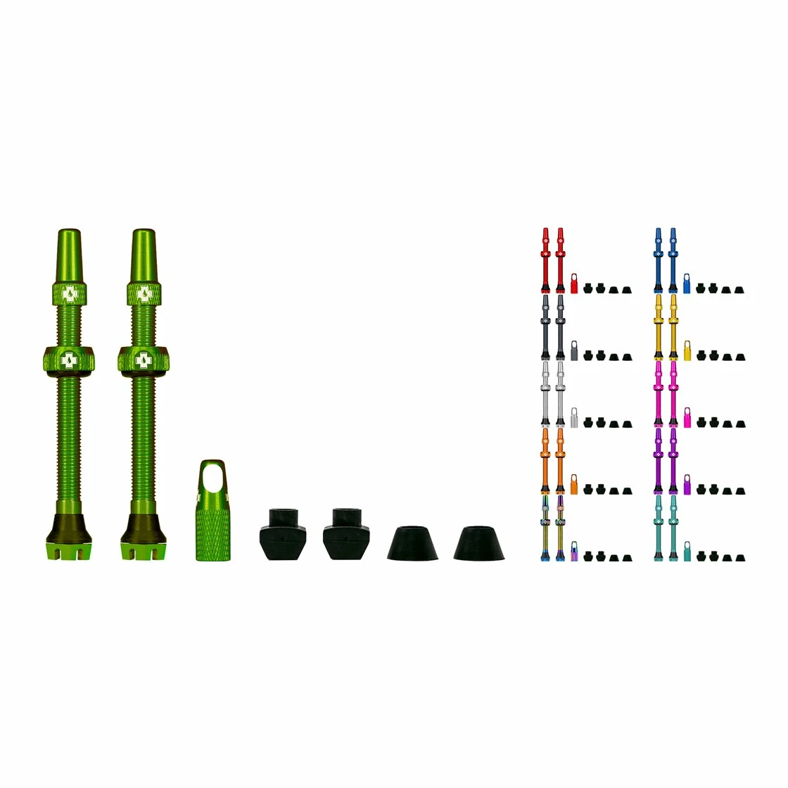 Muc Off Tubeless Valve Kit V2 Universal Für MTB & Road 3 Muc Off Tubeless Valve Kit V2 Universal Für MTB & Road